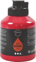 Pigment Art School, semi-opaque, good fade resistant, 500 ml, primary red