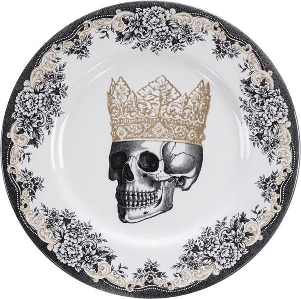 Homelab - Skull Design Crown Plate- bord - 28x2.3cm