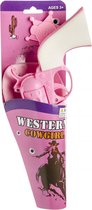 Partychimp - Pistool - Western cowgirl - Roze - Plastic