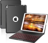 iPad Pro 10.5 Toetsenbord hoesje - CaseBoutique Bluetooth Keyboard Case - Zwart - Aluminium - QWERTY indeling