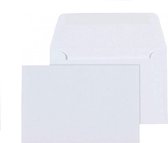 Luxe Enveloppen - Wit - 100 stuks - C6 - 162x114mm - 100grms