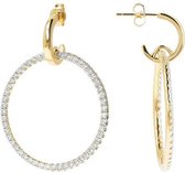 Dangle earrings with Open Heart Elements WSBZ01264YY