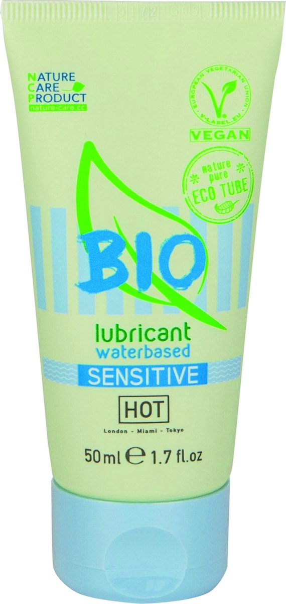 Hot Bio Sensitive Waterbasis Glijmiddel - 50Ml