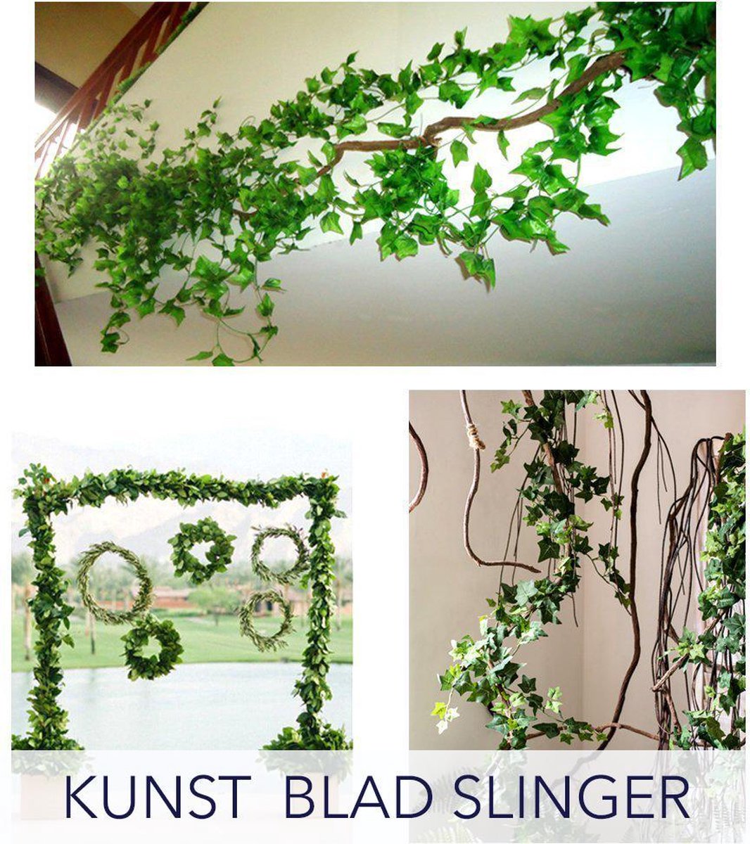 lijden Magnetisch schipper Kunstbladslinger plant - kunst decoratie bladeren. Klimop kunst blad |  bol.com