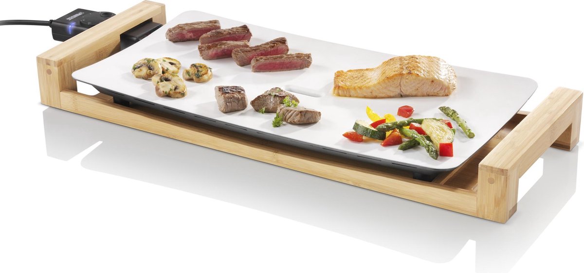 Aardrijkskunde Extreem Gemaakt van Princess 103030 Table Chef Pure – Keramische bakplaat – Teppanyaki -  Grillplaat -... | bol.com