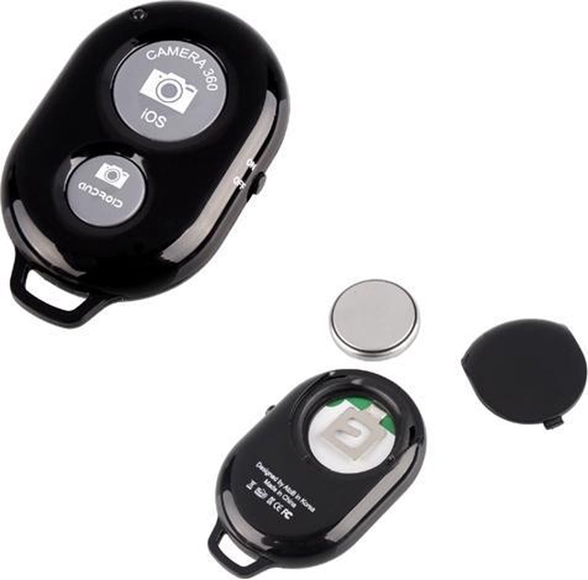 Bluetooth Remote Shutter voor IOS & Android - Zwart | bol.com