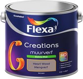 Flexa Creations - Muurverf Extra Mat - Heart Wood - Kleur van het Jaar 2018 - Oud Roze - 2,5 Liter
