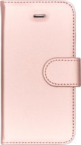Accezz Wallet Softcase Booktype iPhone SE / 5 / 5s hoesje - Rosé goud