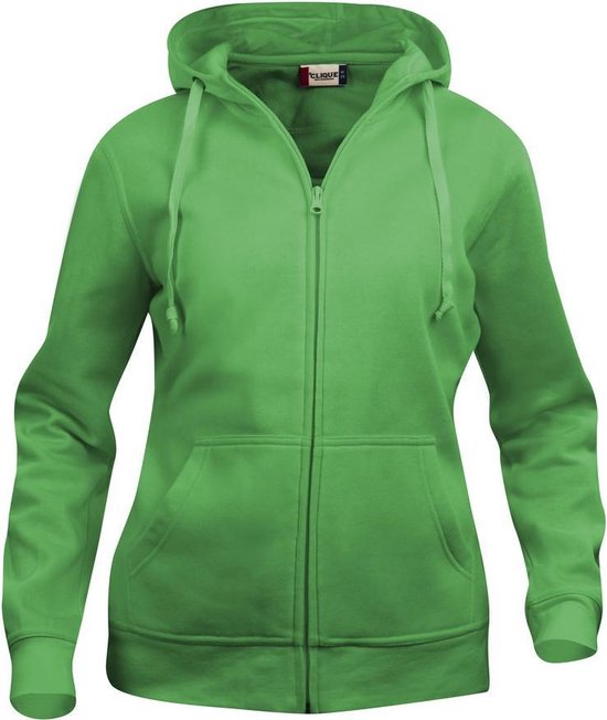 Sweat à capuche Clique Basic Full Zip DS Vert Pomme Taille S