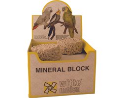 Witte Molen Mineraalblok Groot Grof - Vogel - Aanvullend voer - 424 gr