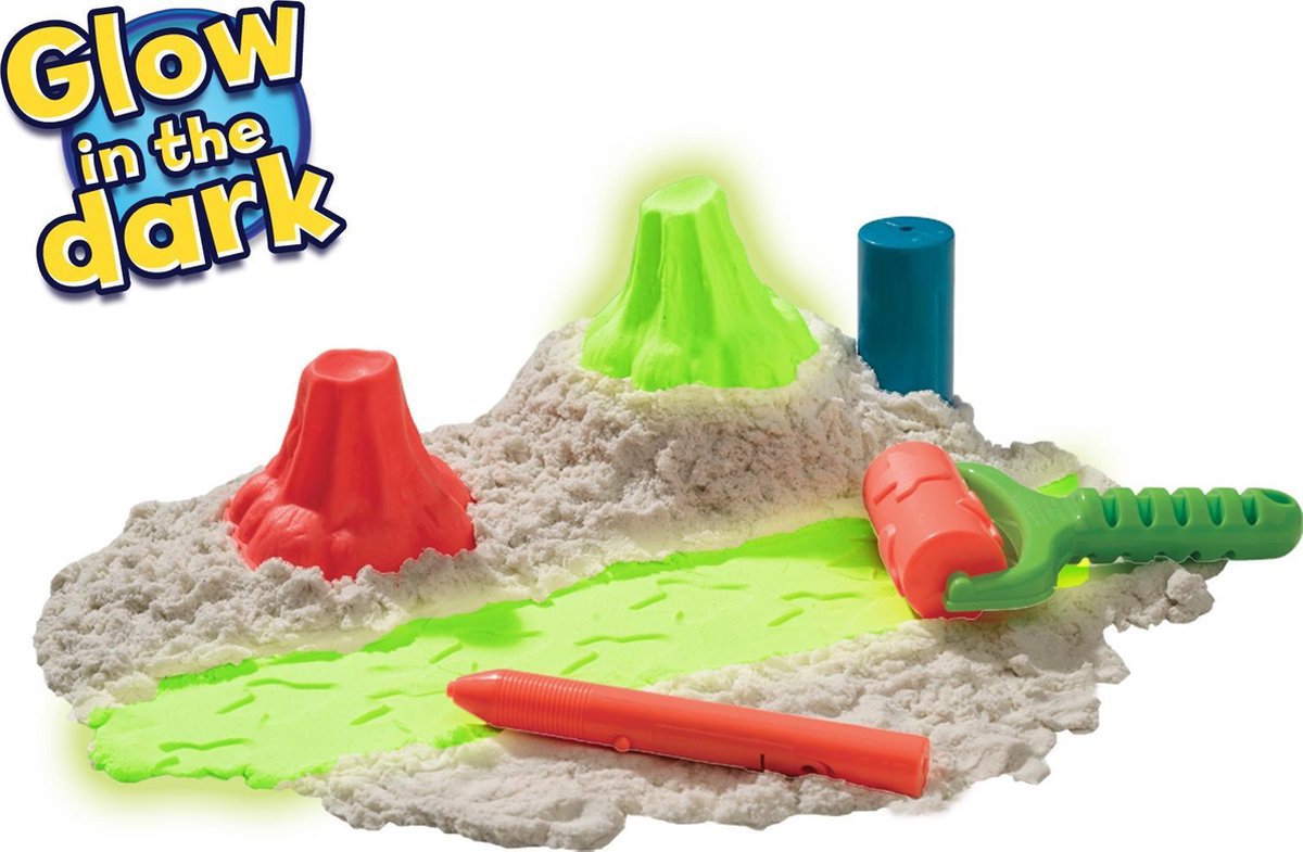 Kinetic Sand, Coffret bac à sable pliable Chantier avec véhicule