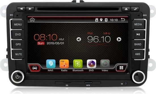 Android 6.0 DVD navigatie radio 7” VW Volkswagen Golf Touran Polo Passat,  GPS, Wifi,... | bol.com
