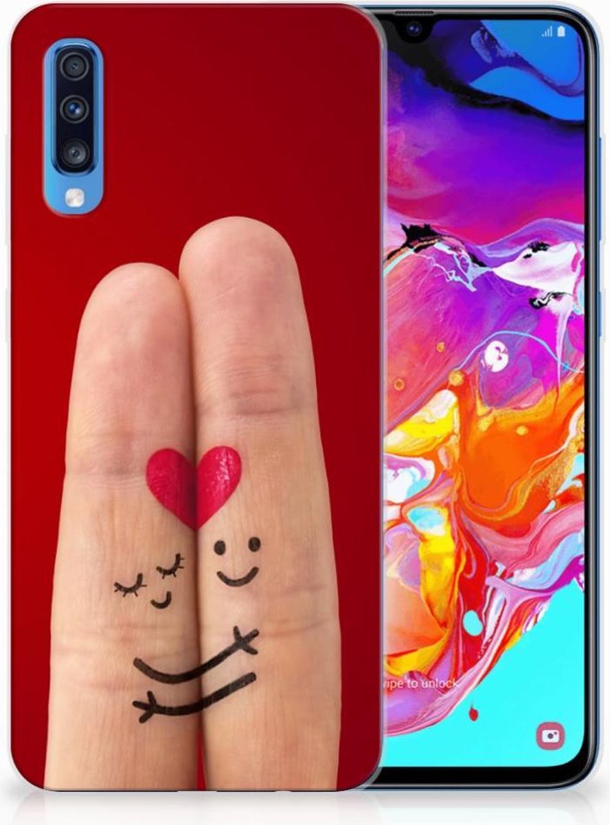 Samsung Galaxy A70 Silicone Back Cover Liefde - Origineel Romantisch Cadeau