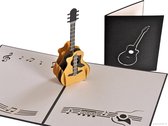 Popcards popupkaarten - Akoestische Gitaar Muziek Live Guitar Band Music pop-up kaart 3D wenskaart