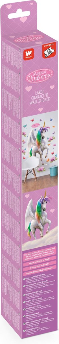 Walltastic Magical Unicorn XXL Sticker Muursticker - Grand - 1,20