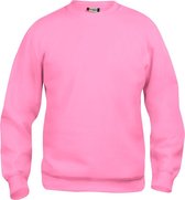 Basic roundneck helder roze xs