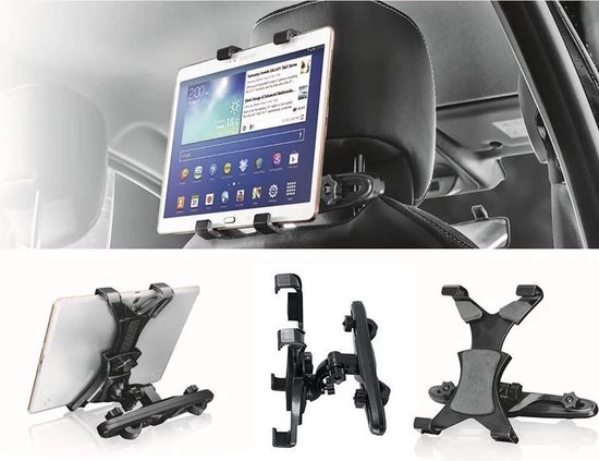 Support Tablette Appui-Tête Voiture 360° - Fixation Siège Arrière Enfants
