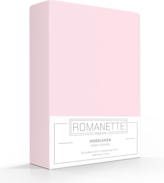 Luxe Katoen Hoeslaken Roze | 180x200 | Ademend En Verkoelend | Uitstekende pasvorm