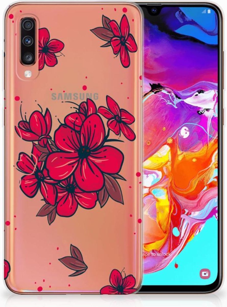 Samsung Galaxy A70 TPU Case Blossom Red