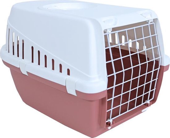 Savic plastic reismand Trotter roze/wit