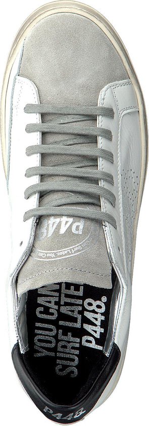 P448 Heren Lage sneakers John Men Wit - Schoenen.nl