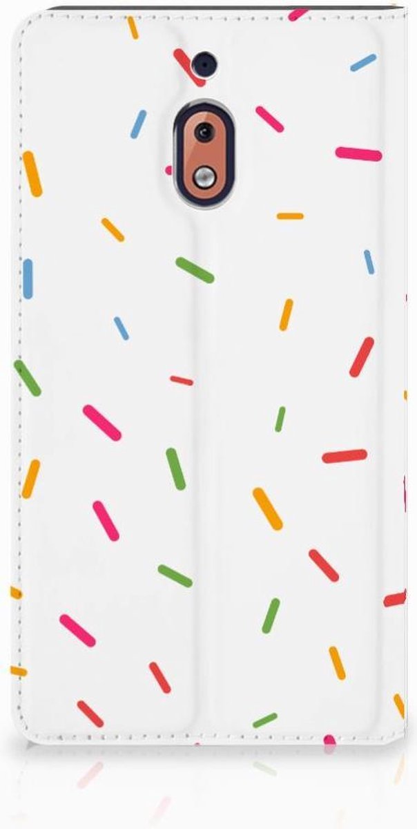Nokia 2.1 2018 Flip Style Cover Donut Roze
