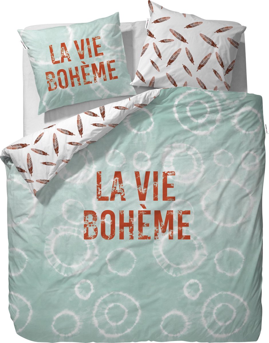 Coves & Co Boho Dekbedovertrek - 140x220+60x70 - Mint
