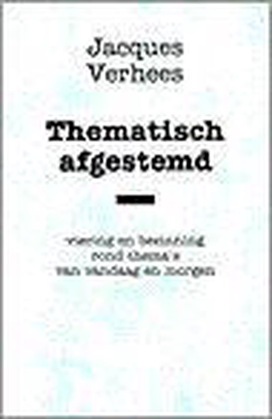 Omslag van Thematisch afgestemd