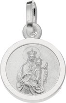 Silver Lining hanger - medaille - zilver - 12.5 x 10 mm - rond - scapulier