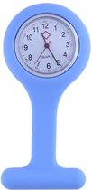 Zuster horloge - siliconen horloge - zakhorloge - ziekenhuis horloge - arts horloge - blauw