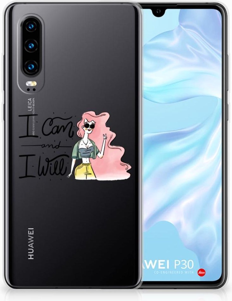 Huawei P30 Telefoonhoesje met Naam i Can