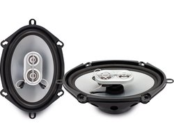 Caliber Auto Speakers - Ø 5x7x9" ovaal speaker frame - 240 Watt Totaal Vermogen - 3-weg Coaxiaal Luidspreker set (CDS5768)