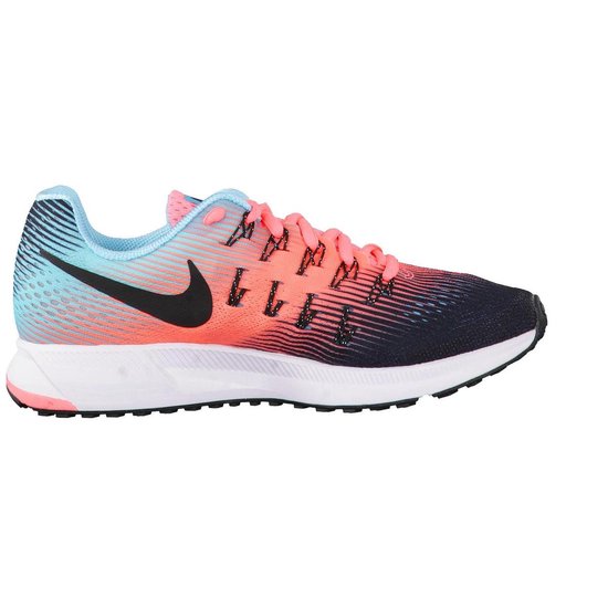 Nike Air Zoom Pegasus 33 Loopschoenen - Maat 39 - Vrouwen -  zwart/roze/blauw | bol.com