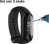 KELERINO. Screenprotector - Xiaomi Mi Band 4 - Plastic - 3 stuks