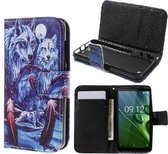 Qissy Wolves Portemonnee case hoesje voor Sony Xperia X Compact