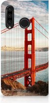 Huawei P30 Lite Standcase Hoesje Design Golden Gate Bridge