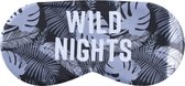 Sundaze - Slaapmasker Wild Night - Oogmasker Zwart/Wit - One Size Fits all - Satijn