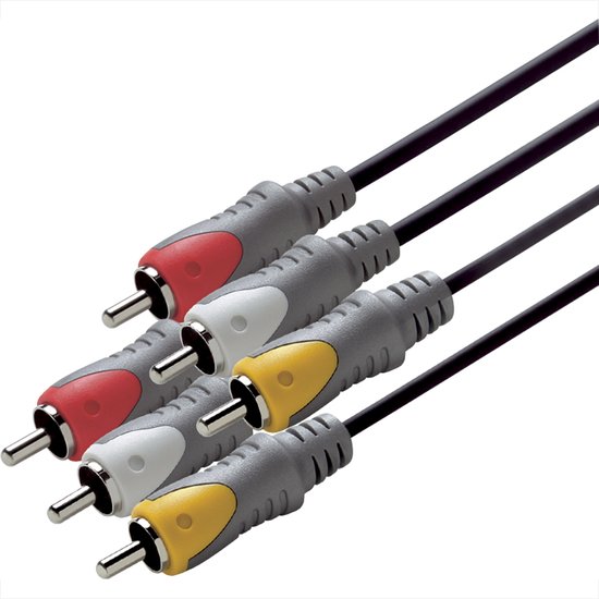 Scanpart audio video kabel 5 meter Geschikt voor aansluiting TV met DVD speler of...