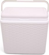 8952 Koelbox Rotan / Coolbox / 24 Liter / 40 x 24 x 38 cm / Wit