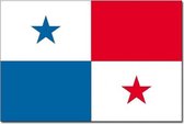 Vlag Panama 90 x 150 cm feestartikelen - Panama landen thema supporter/fan decoratie artikelen