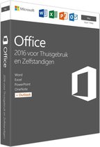 Microsoft Office 2016 Home & Business - Mac (code in doosje)