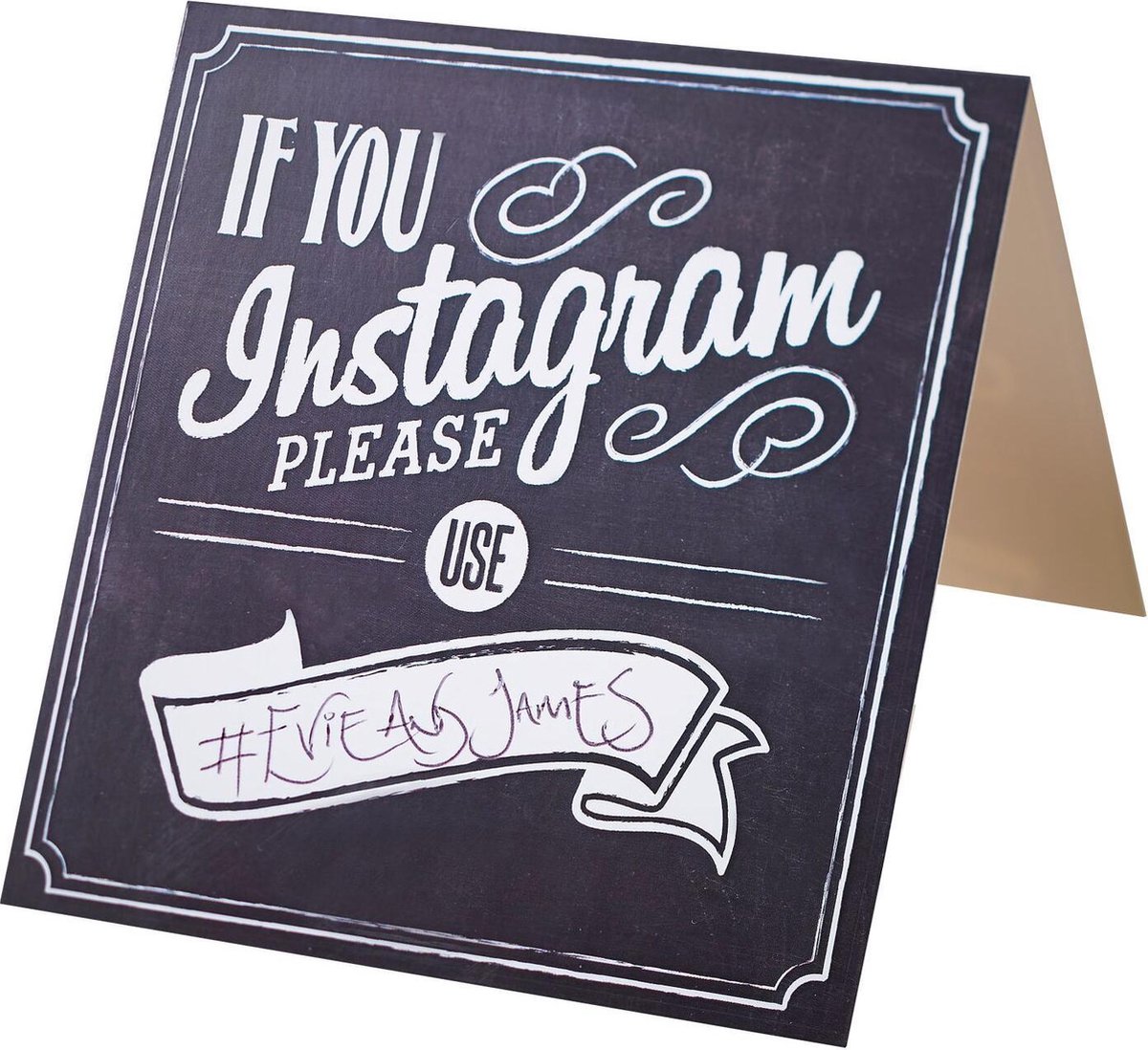 Tafelkaart Instagram