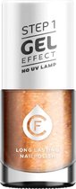 Cosmetica Fanatica – Gel Effect Nagellak – Koper / Kupfergold - Nummer 122 - 1 flesje met 11 ml. inhoud