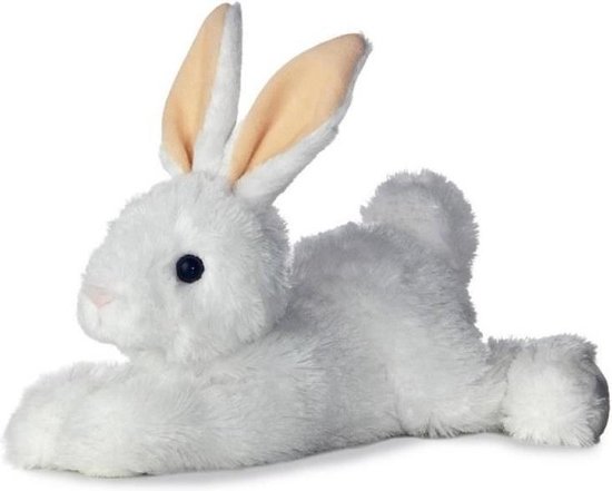 Pluche witte konijn/haas knuffel 30 cm - Konijnen/hazen bosdieren knuffels  - Speelgoed... | bol.com