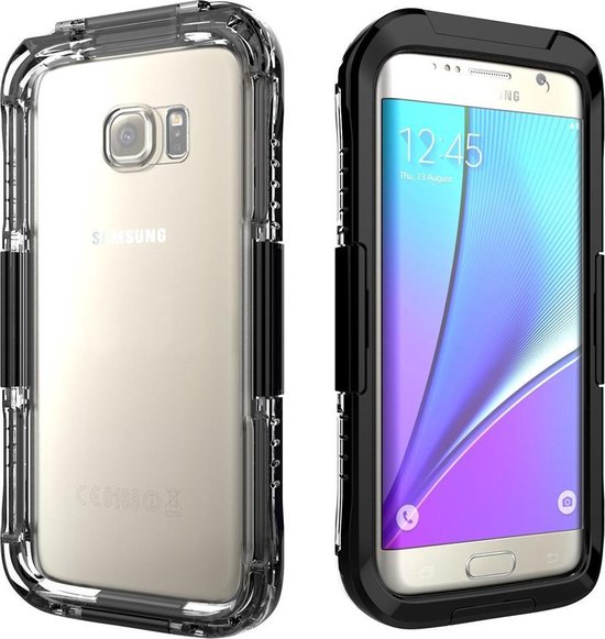 Samsung Galaxy S7 Edge Waterdicht Hoesje - Zwart / Transparant | bol.com