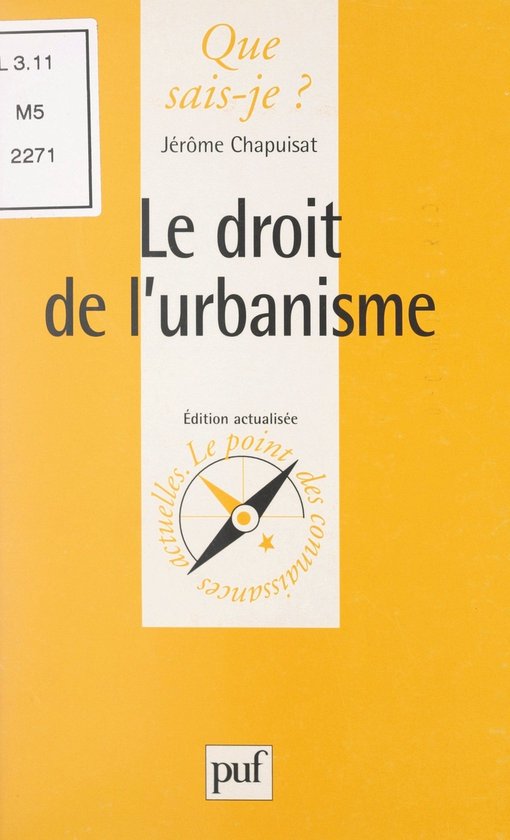 Le droit de l'urbanisme - cover