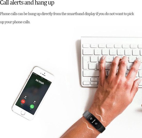 Smart Band - Bluetooth Activity tracker - Hartslagsensor - Very fit pro -  zwart | bol.com