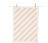 Ferm Living Stripe theedoek roze