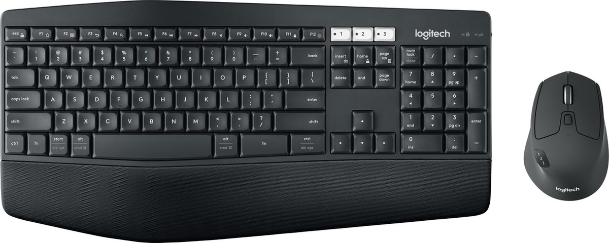 LOGITECH - MK850 - Performance draadloos toetsenbord en muis - zwart