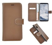 Pearlycase® Echt Leder Portemonnee Wallet Bookcase Tpu Hoesje voor Samsung Galaxy S8 Plus - Bruin